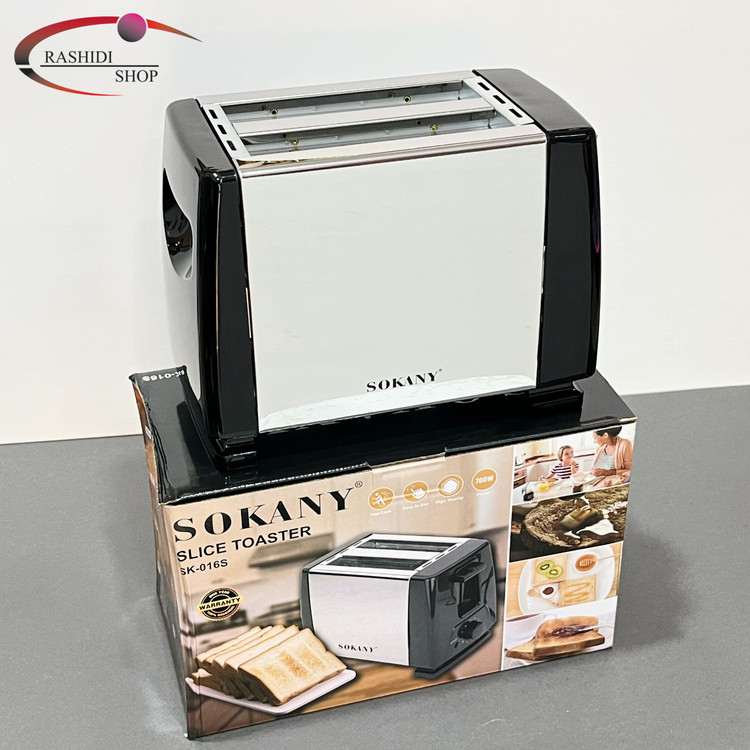 تستر نان سوکانی Sokany مدل SK-016S | توستر 2 اسلایس 700 وات